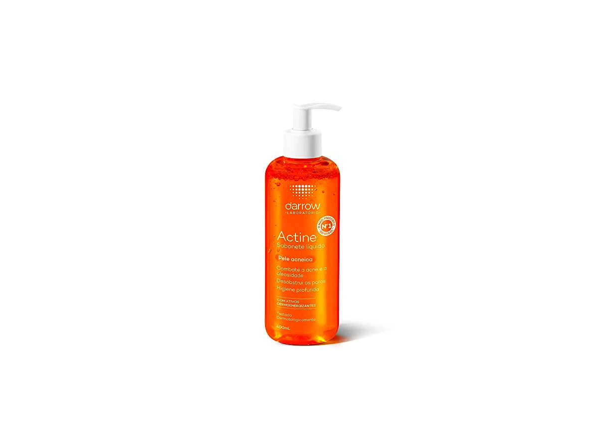 Revisão Sabonete Líquido Facial Darrow Actine Pele Acneica com Vitamina C 400g: potência antioleosidade com excelente rendimento
