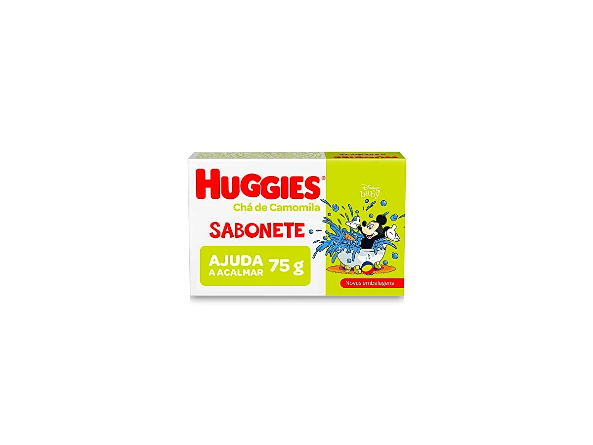 Sabonete em Barra Huggies Chá de Camomila Livre de Lágrimas 75g