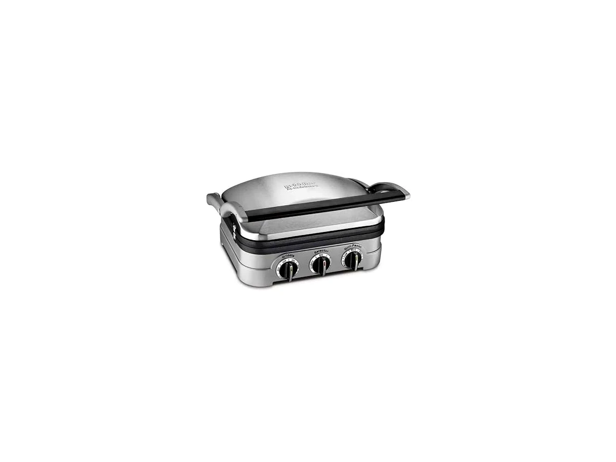 Revisão Grill Multifuncional Cuisinart Griddler 5 em 1 GR-4NCBRB Inox: a melhor escolha premium para substituir a chapa de padaria em casa
