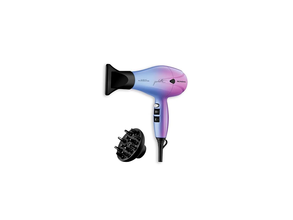 Revisão Secador de Cabelo Mondial By Juliette Duo Colors SCP-JU 2000W: o campeão do custo-benefício com motor profissional