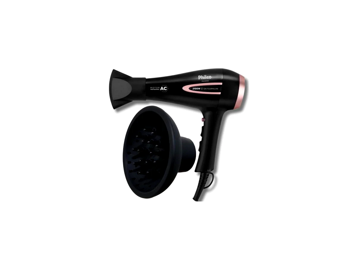 Revisão Secador de Cabelo Philco Profissional Íon Tourmaline 2100W com Difusor de Cachos: a escolha robusta para selar o frizz diário