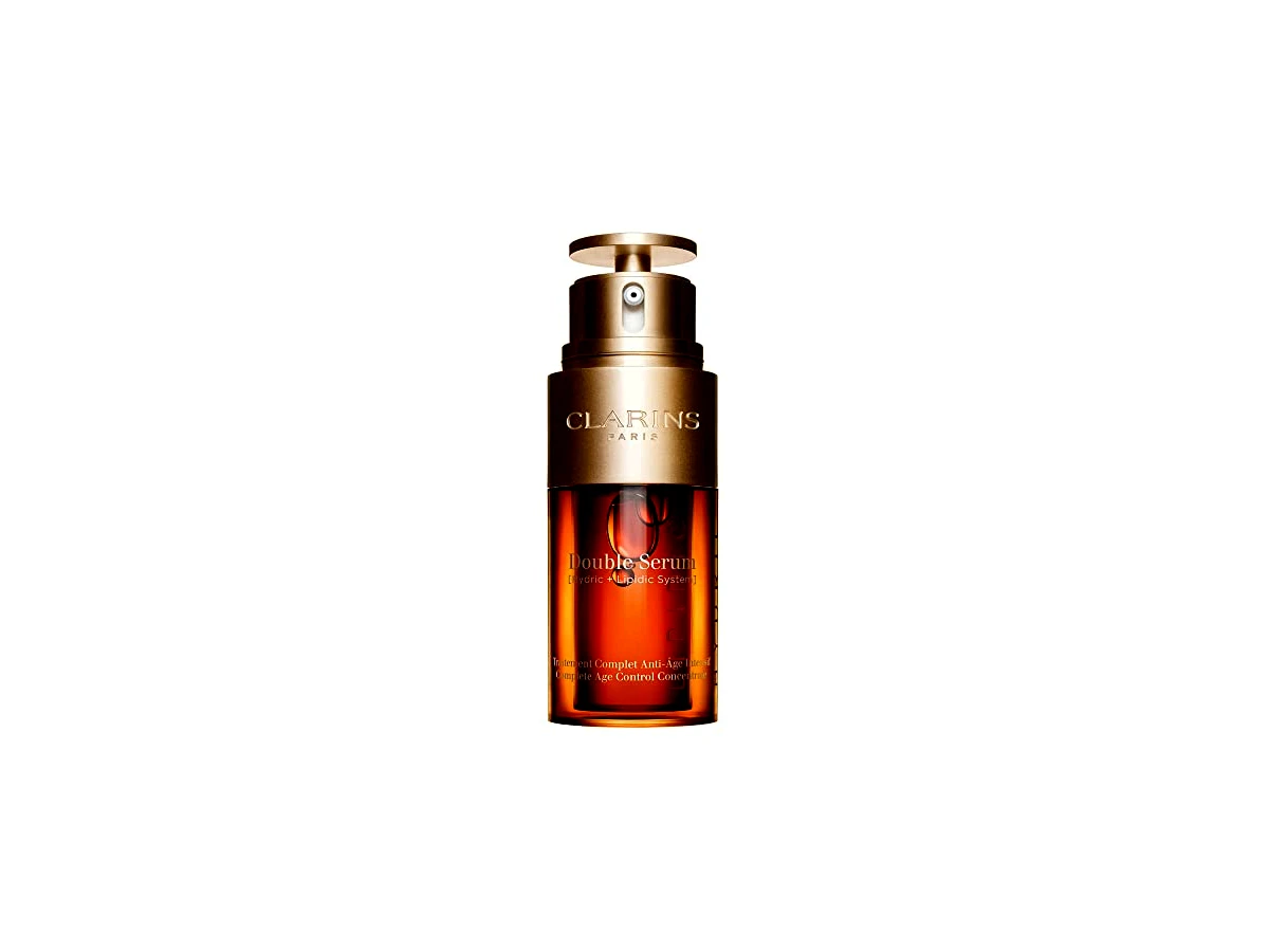 Revisão Clarins Double Serum Complete Age Control Concentrate: o investimento botânico para hidratação e firmeza