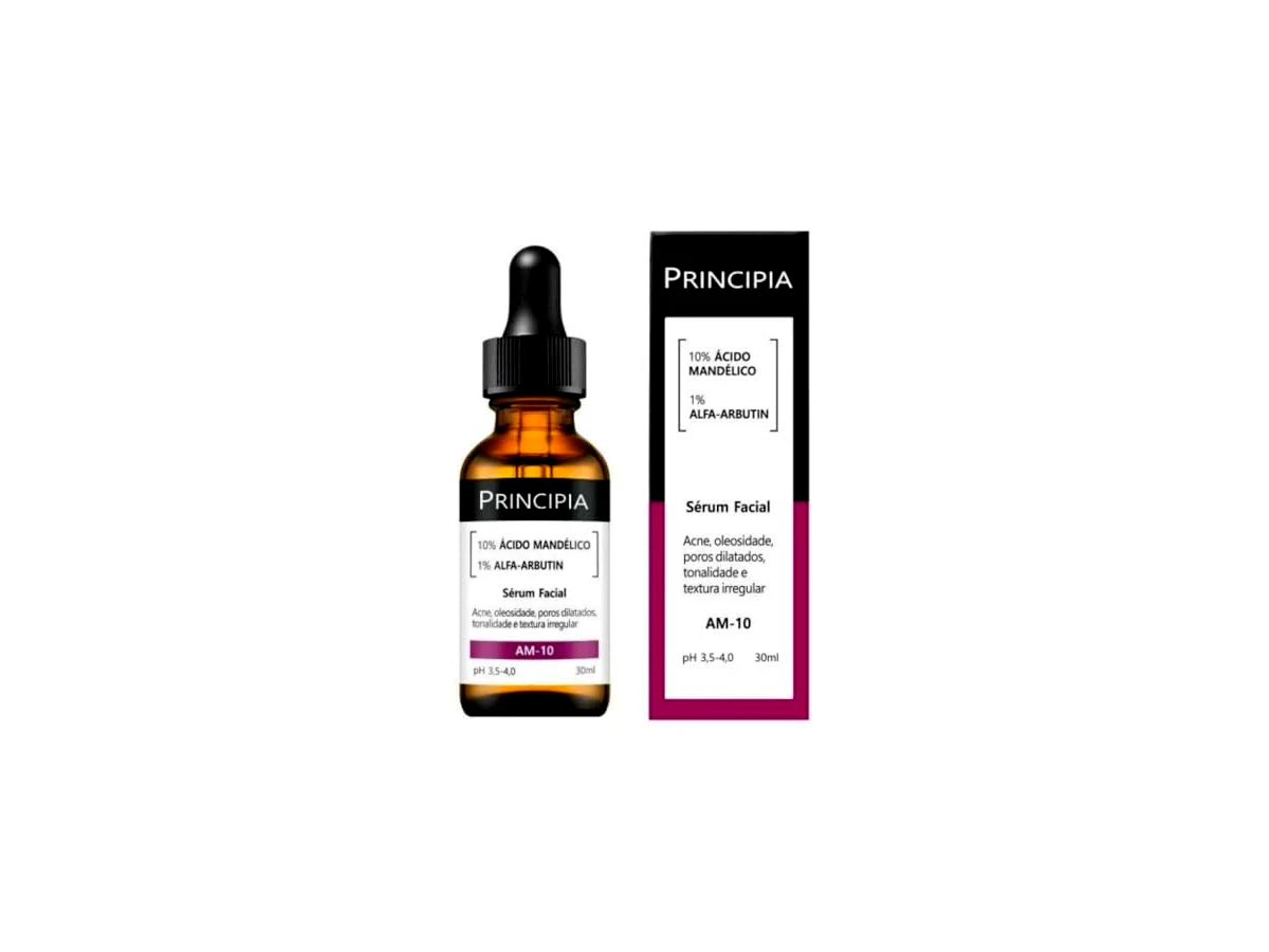 Revisão Principia Skincare Sérum Clareador AM-10 Ácido Mandélico 10% + Alfa-arbutin 1% 30ml: a melhor escolha dupla-ação para marcas e acne ativa