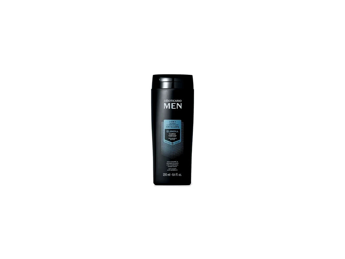 Revisão O BOTICARIO MEN 2 EM 1 SHAMPOO CONDICIONADOR ANTICASPA 250ml: a escolha certa para a mochila da academia