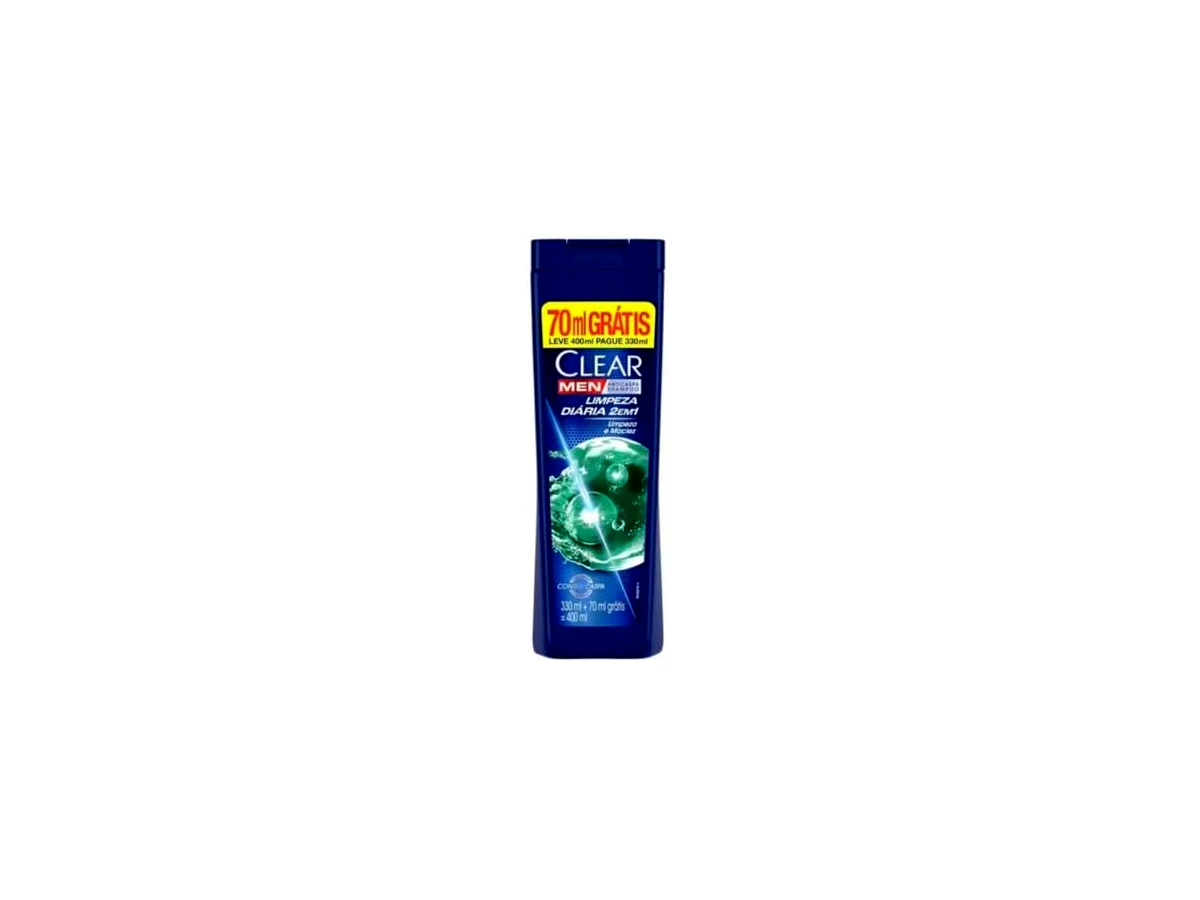 Revisão Shampoo Anticaspa Clear Men, Limpeza Diária 2 em 1, Eficaz Contra Caspa, Cabelos Macios, 400 ml: a melhor escolha para manutenção contínua e caspa leve