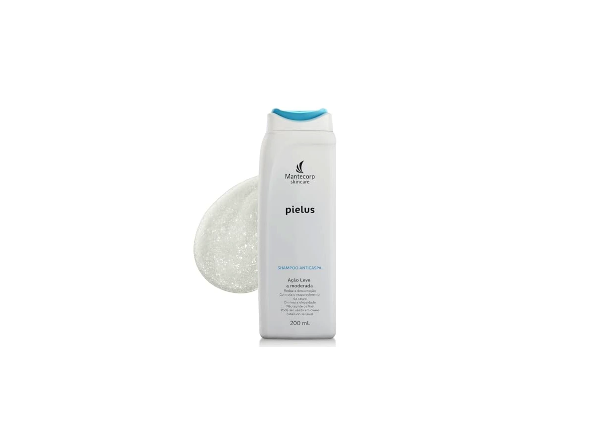 Revisão Shampoo Anticaspa Pielus Di - 200ml - Limpeza e Auxílio no Controle da Caspa - Mantecorp: tratamento de choque potente que preserva a maciez dos fios