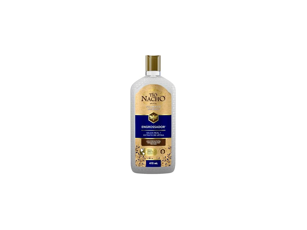 Revisão Tio Nacho Shampoo Engrossador Antiqueda com Geleia Real e Capilgross para Mais Volume e Fortalecimento, 415ml: volume cosmético imediato e acessível