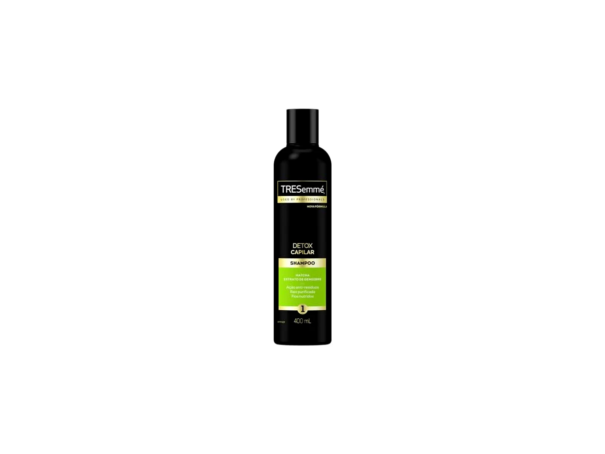 Revisão TRESemmé Detox Capilar Shampoo Purificante com Gengibre e Chá Verde: limpeza frequente com excelente custo-benefício