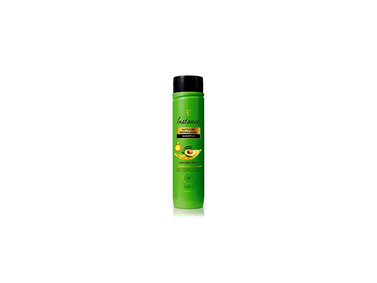Revisão Shampoo Eudora Instance Abacate e Oliva Nutrição Fios Quebradiços 300ml: limpeza umectante para reduzir a quebra mecânica
