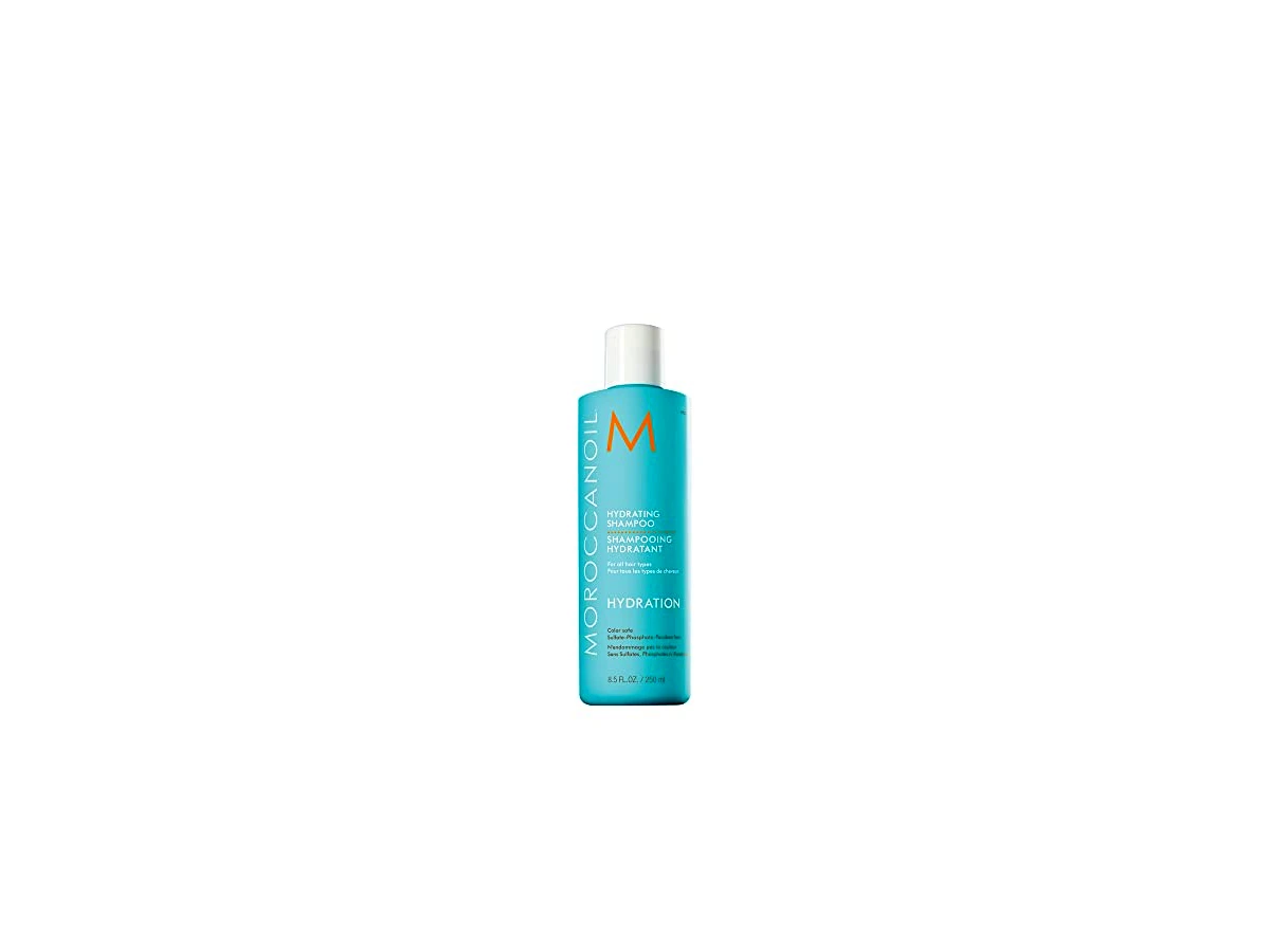 Revisão Shampoo Moroccanoil Hydrating com Óleo de Argan, Vitamina A e Algas Vermelhas para Todos os Tipos de Cabelo: limpeza gentil e hidratação sem sulfatos