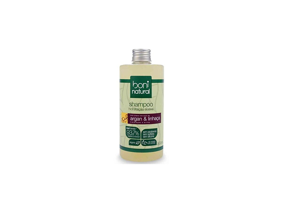 Revisão BONI NATURAL - Shampoo Vegano e Natural de Argan e Linhaça: excelente custo-benefício para iniciantes no low-poo