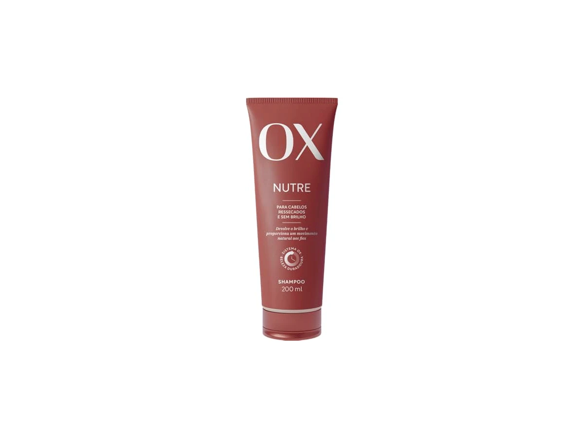 Revisão Shampoo OX Nutrição Intensa Óleos Essenciais Cálamo, Mirra e Oliva - 200ml: emoliência acessível que controla o frizz sem pesar os fios