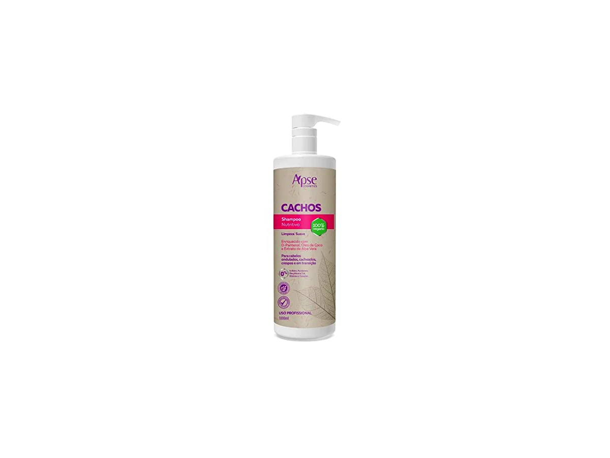 Revisão Shampoo Apse Cosmetics Cachos Nutritivo e Vegano: Limpeza botânica superior para raízes sensíveis