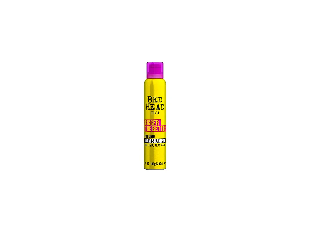 Revisão TIGI Bed Head Bigger The Better Volume Shampoo para Cabelos Finos: inovação em espuma aerossol que redobra o volume e o rendimento