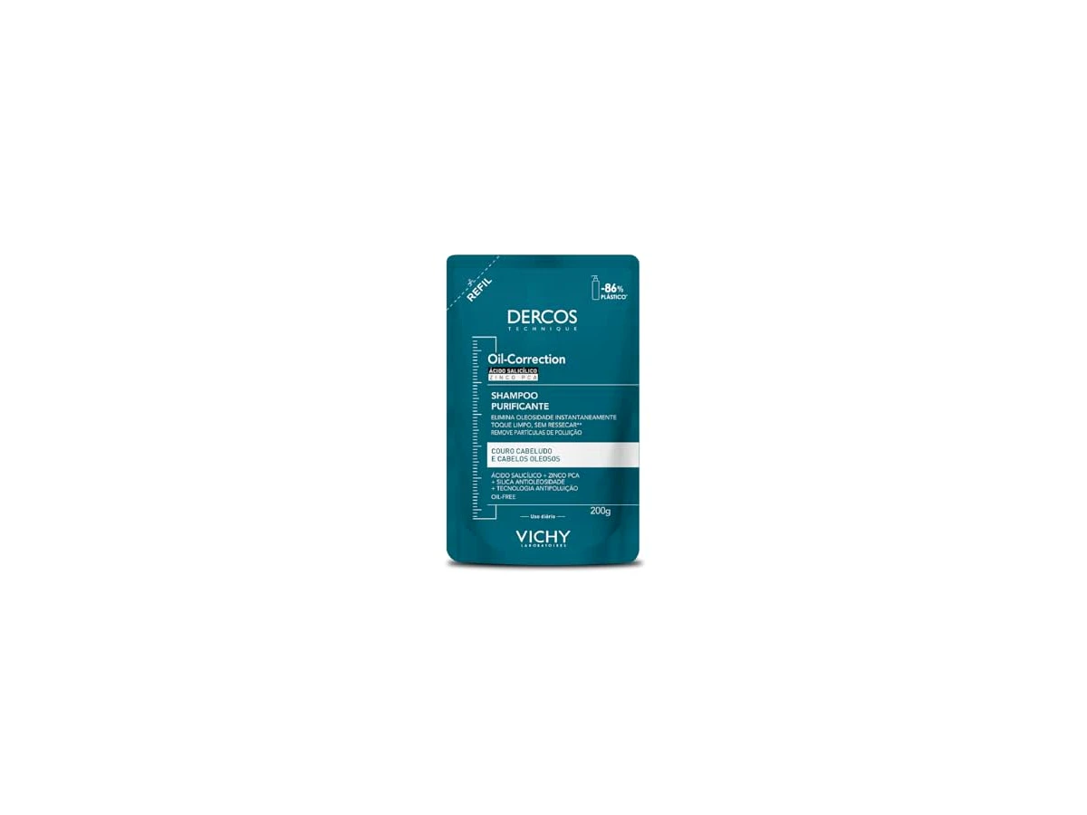 Vichy Dercos Technique Oil Control Shampoo Dermatológico Purificante Antioleosidade 200g