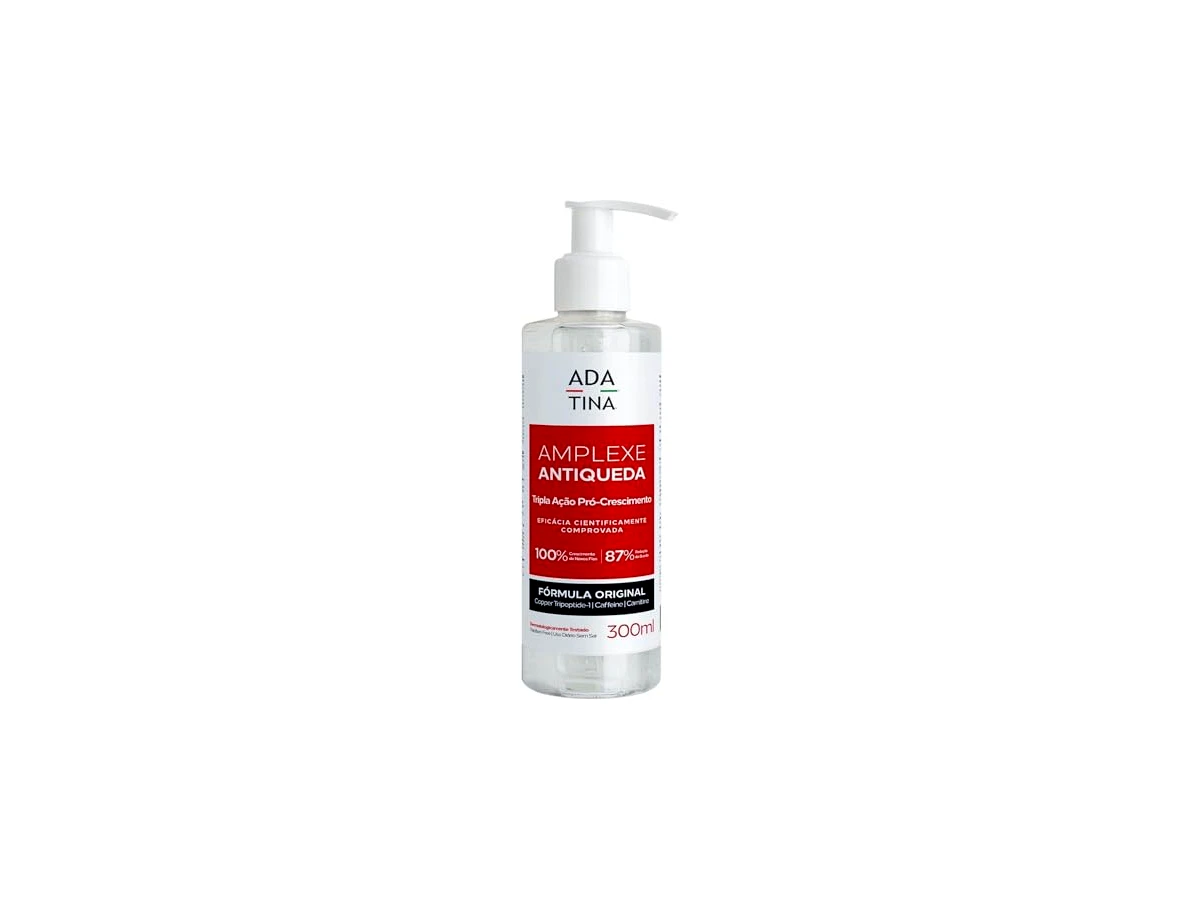 Revisão Ada Tina Amplexe Shampoo Antiqueda, 300ml, Tripla Ação Pró-Crescimento, Fórmula Original: Alto custo, mas potente contra a queda capilar aguda