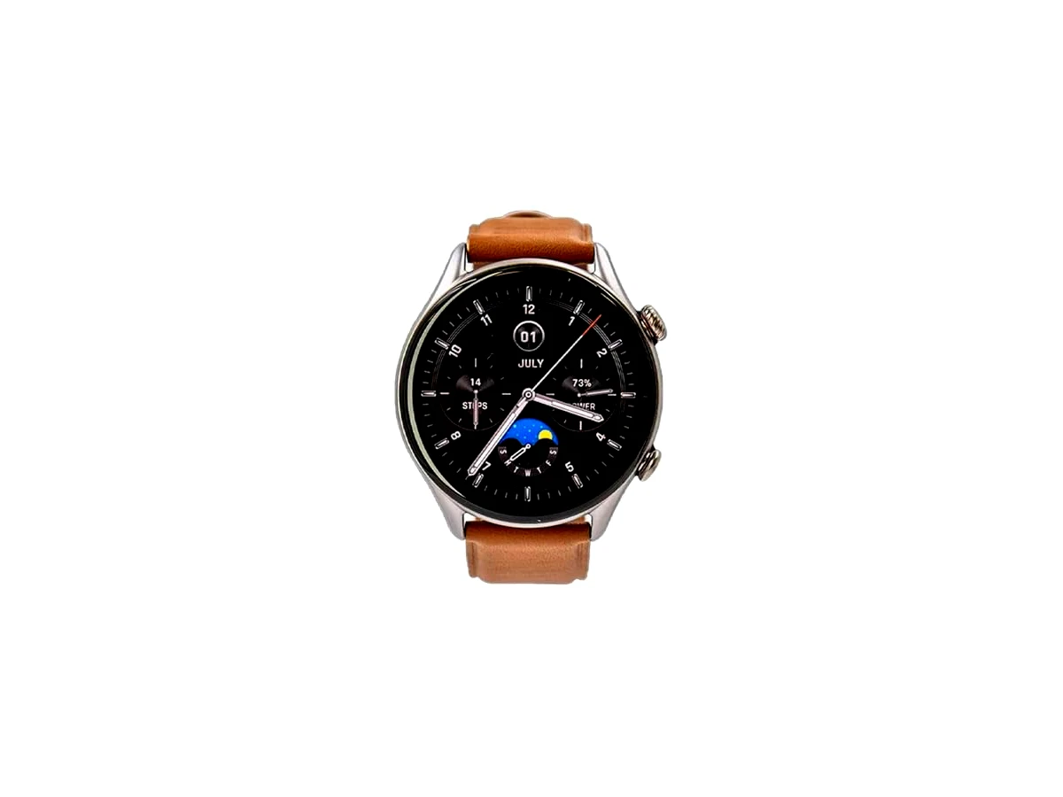Revisão Amazfit GTR 4 New smartwatch de 46 mm, tela AMOLED de 1,45 polegadas para homens, 5 ATM impermeável, Alexa, chamadas e mensagens Bluetooth, GPS e 150 modos de esportes (gtr 4 new Brown Leather): elegância e autonomia com restrições no iOS