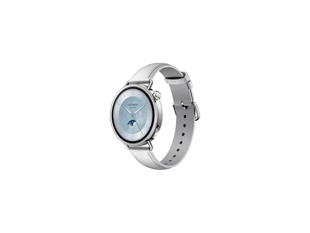 Revisão XIAOMI Watch S4 41mm Smartwatch - Caixa de aço inoxidável ultraleve 150+ modos esportivos, previsão precisa do ciclo menstrual, função de emergência de segurança, pulseira de couro (branca): a melhor escolha em design compacto e saúde feminina