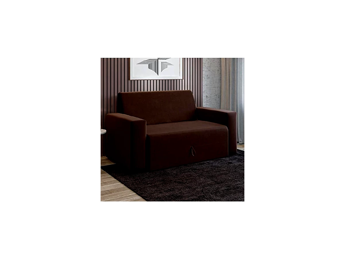 Revisão Sofá-cama 2 lugares Pratik 5000 Mamflex Marrom Suede: o resgate tático para kitnets e espaços microscópicos