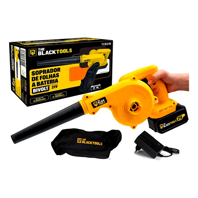 Revisão Soprador de Folhas The Black Tools A Bateria TCB21B: a escolha silenciosa para varandas e oficinas, mas fuja se tiver gramado