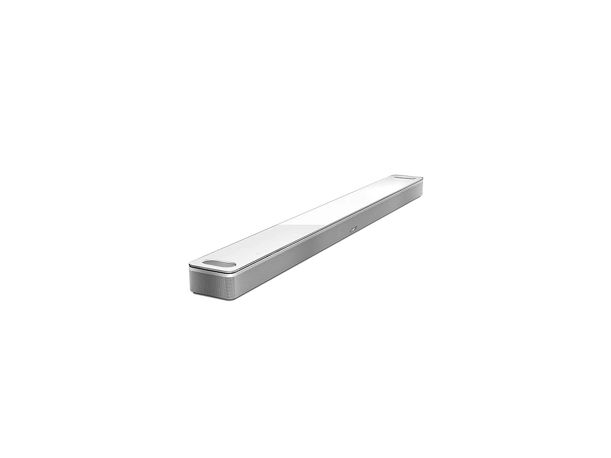 Revisão Bose Smart Ultra Soundbar, sistema de som surround para TV, Dolby Atmos Soundbar para TV Plus Alexa e Google Voice Control, branco: elegância e imersão sem fios extras na sala