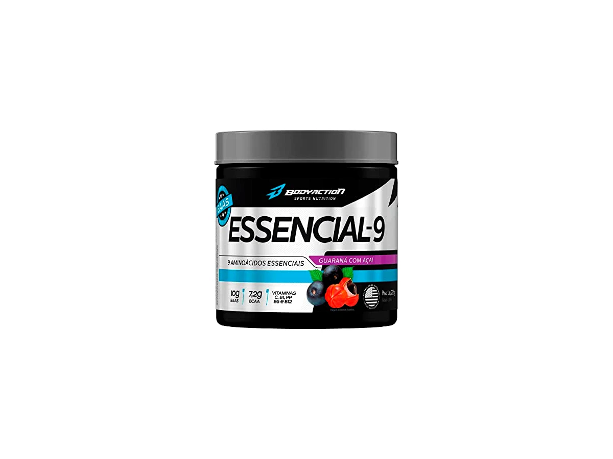 Revisão Bodyaction Essencial 9 EAA Aminoácidos Essenciais 225g Guaraná com Açaí: potência na dose com custo de entrada acessível