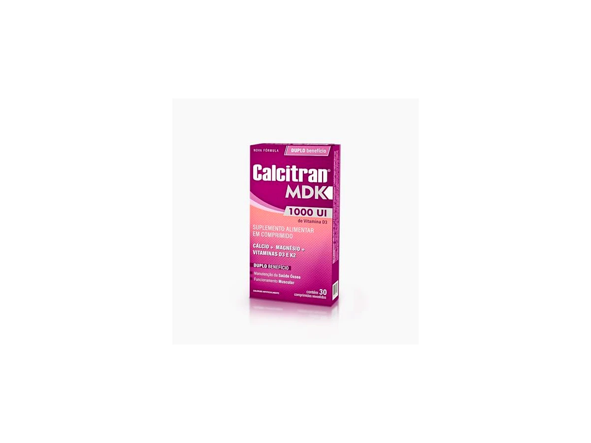 Revisão Calcitran MDK (Cálcio Citrato Malato, Magnésio, Vitamina D3 e K2) - 30 Comprimidos Revestidos (Catarinense Pharma): a escolha segura para reposição óssea sem pesar no estômago