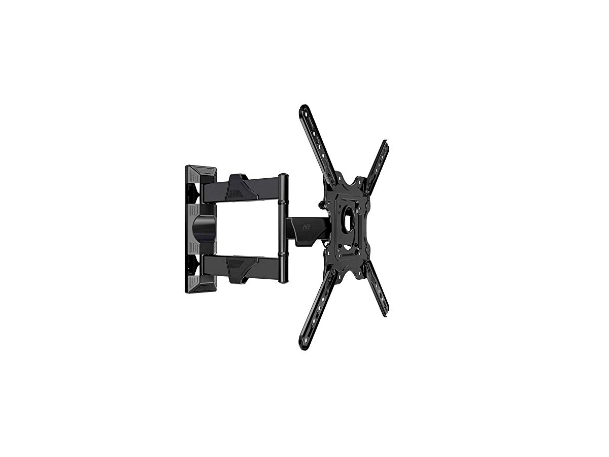 Revisão NB North Bayou Suporte de parede articulado para TV com movimento completo para monitor LCD Plasma de 32 a 55,5 polegadas de tela plana de até 32 kg preto P4: A melhor escolha para movimentos suaves e correção de nivelamento