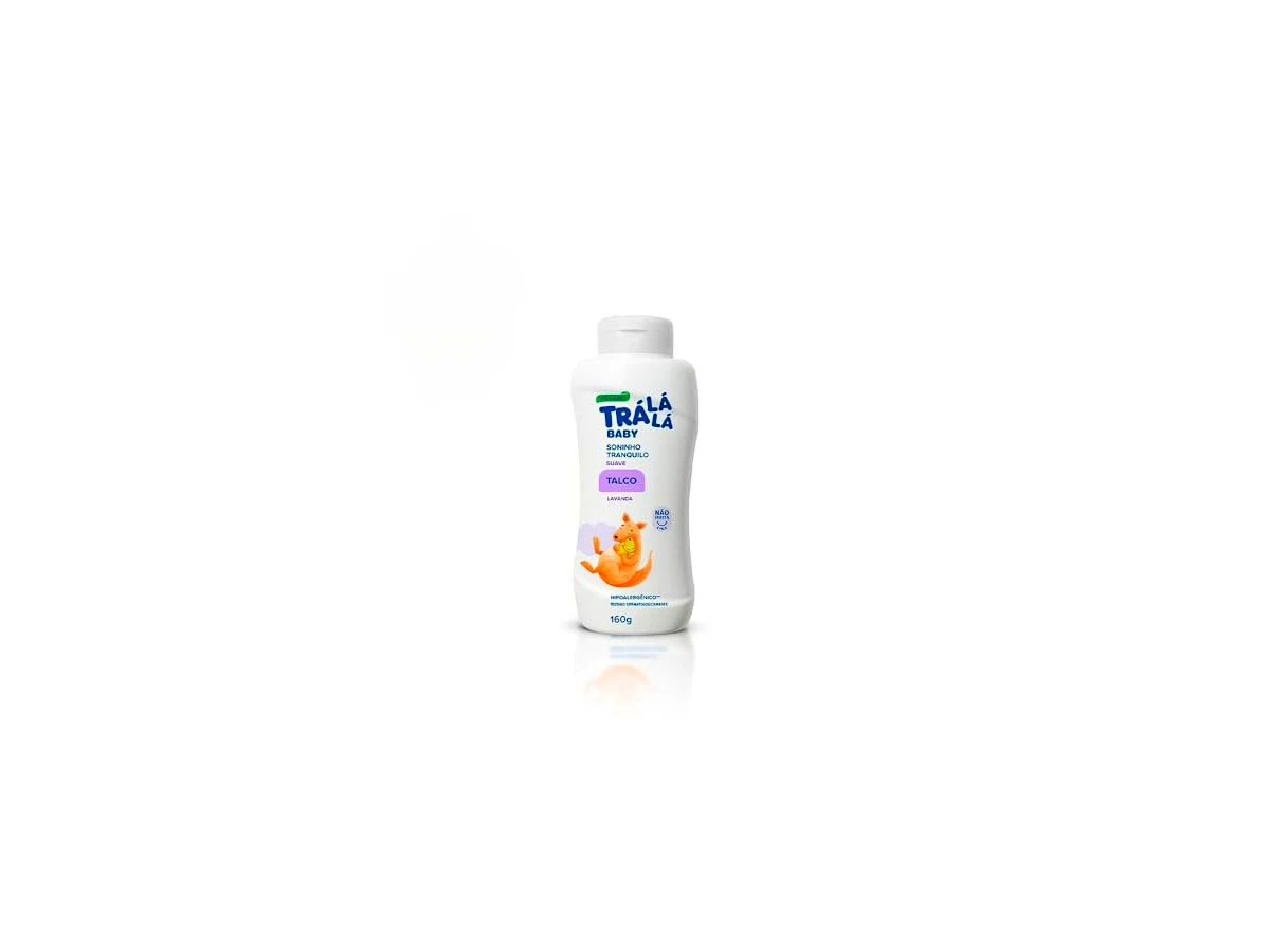 Talco Infantil Trá Lá Lá Suave Personagem Baby 160g