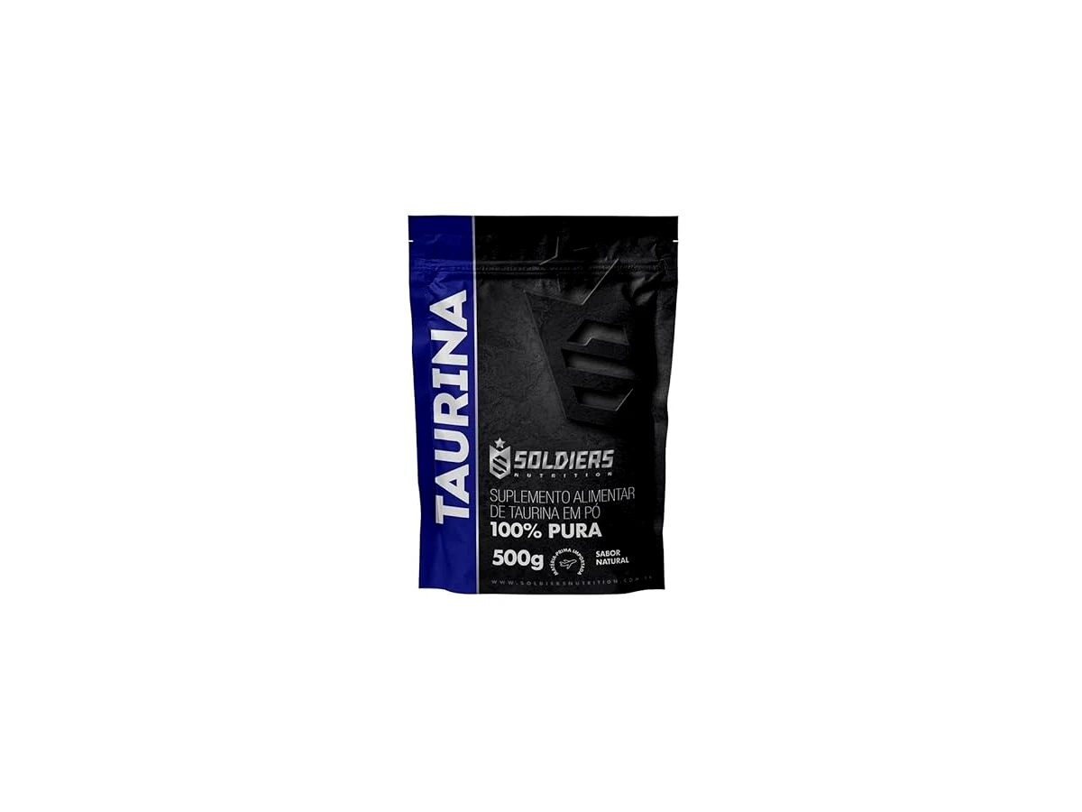 Revisão L-Taurina 500g - 100% Pura Importada - Soldiers Nutrition: a opção definitiva em rendimento para uso contínuo