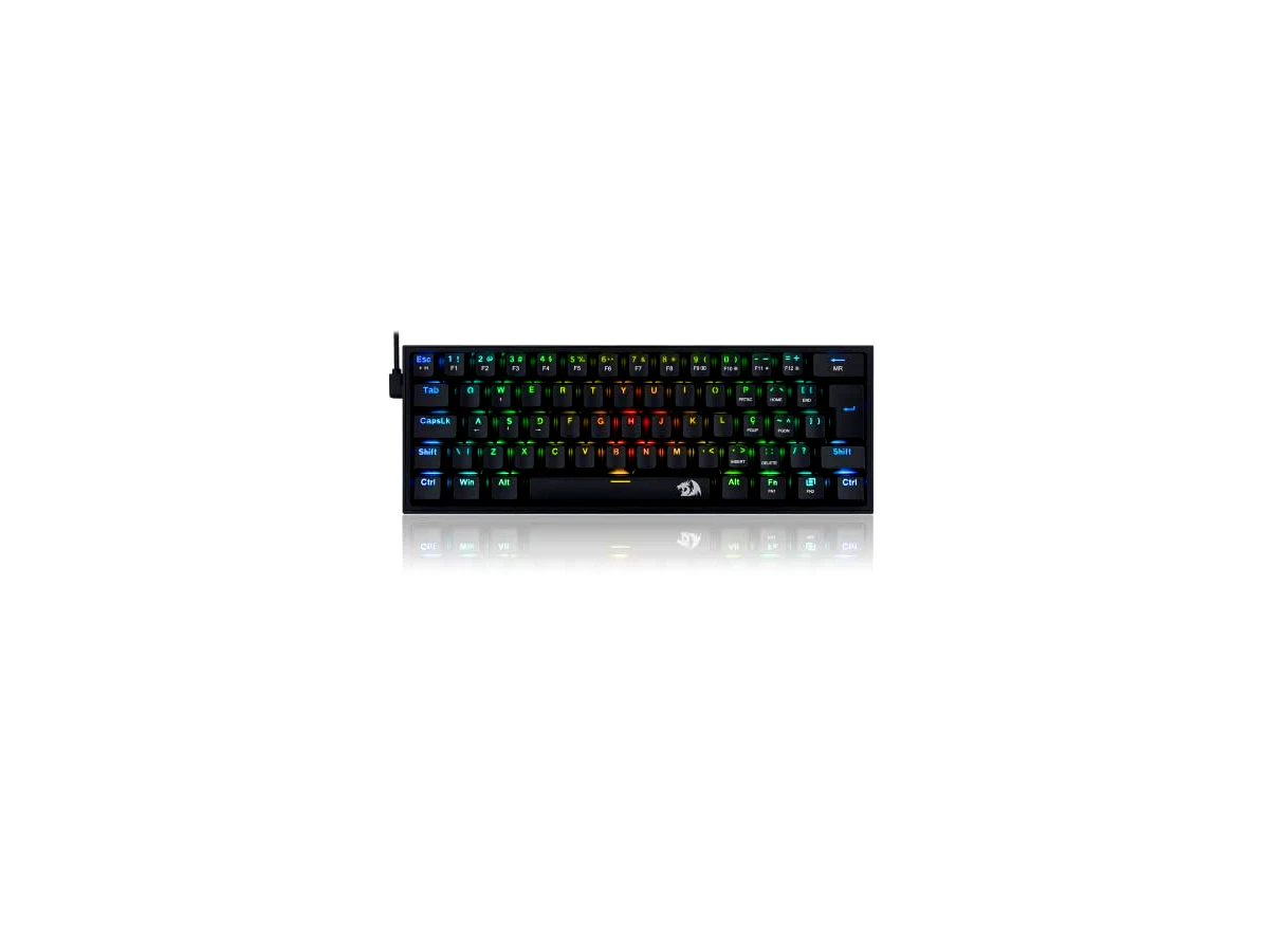 Revisão Redragon Fizz K617-RGB-B PT-BROWN, preto, ABNT2, switch Brown: a opção ultracompacta para orçamentos no limite