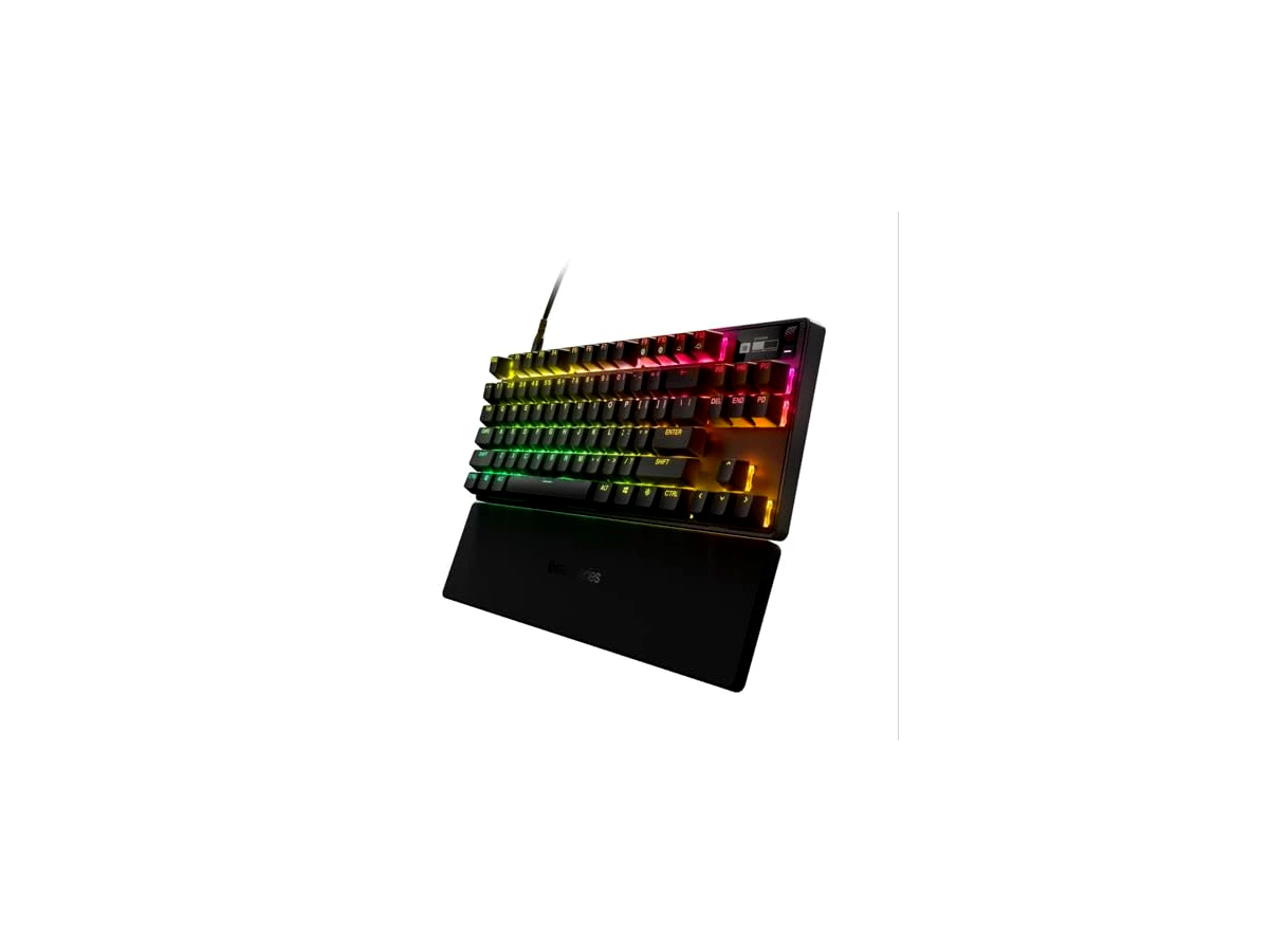 Revisão SteelSeries Apex Pro TKL (2023) - Teclado gaming HyperMagnetic, o mais rápido do mundo, acionamento ajustável - Esports TKL - RGB - Teclas PBT - USB-C - teclado inglês (QWERTY): o equilíbrio perfeito entre jogos competitivos e produtividade diária