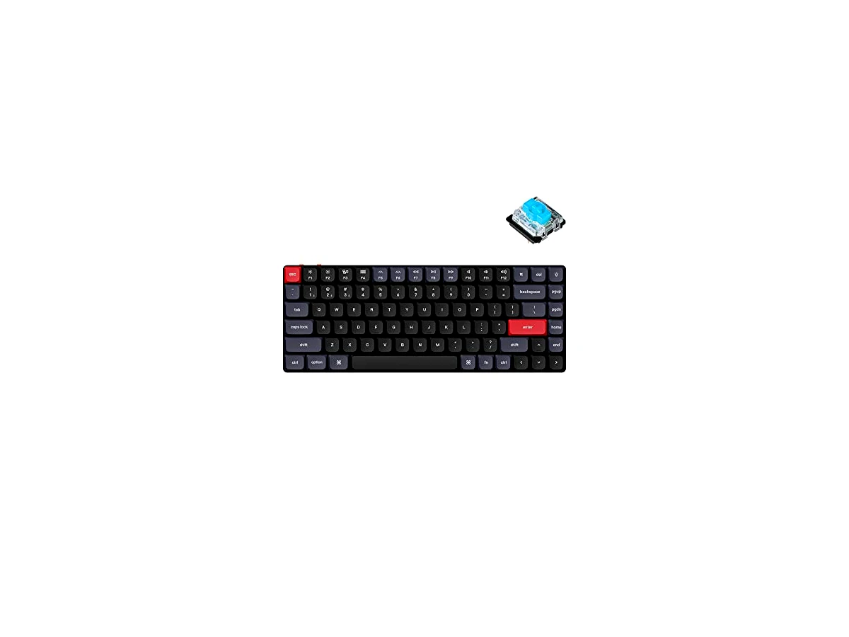 Revisão Keychron K3 Pro Wireless Custom Mechanical Keyboard, 75% Layout QMK/VIA Programmable Bluetooth/Wired White Backlight Ultra-Slim with Gateron Low-Profile Blue Switch Compatible with Mac Windows Linux: o equilíbrio ideal entre digitação mecânica e mobilidade