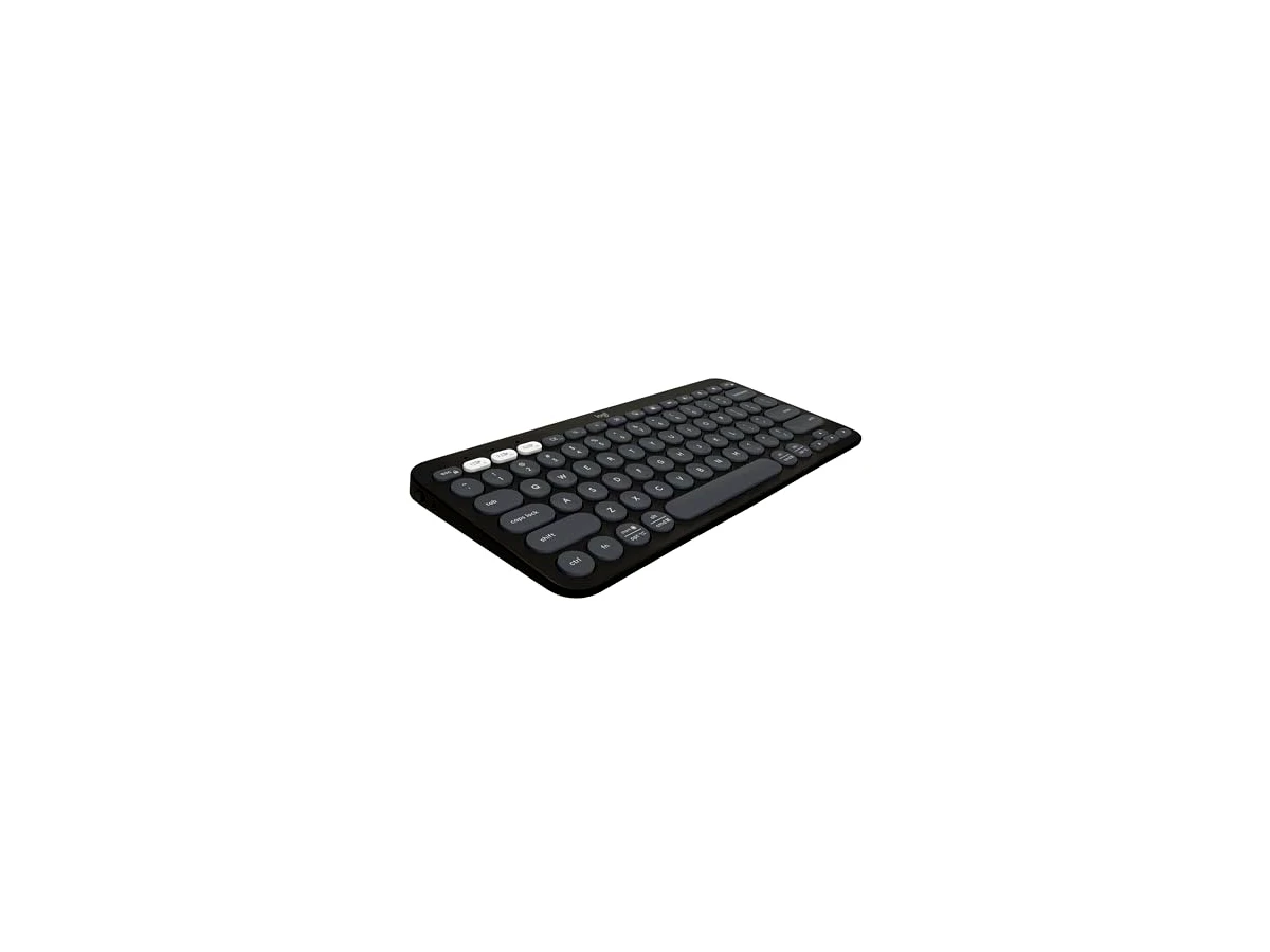 Revisão Teclado sem fio Logitech Pebble Keys 2 K380s com Conexão Bluetooth Easy-Switch e Pilha Inclusa - Compatível com PC, Mac, Chrome OS, Android, iOS e Apple TV, Layout US - Grafite: a melhor escolha portátil para o ecossistema móvel