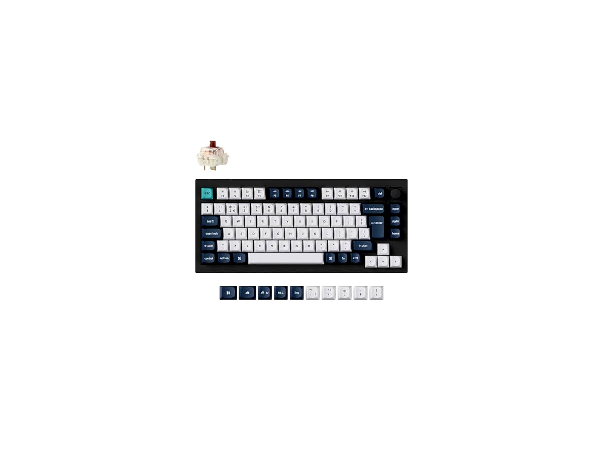 Revisão Keychron Q1 Max QMK/VIA Teclado Mecânico Personalizado, Botão Programável Full Metal 2,4 GHz/Bluetooth/Teclado com Fio RGB Hot Swappable Gateron Jupiter Brown Switch para Mac Win Linux - Layout do: a escolha definitiva para entusiastas de customização.