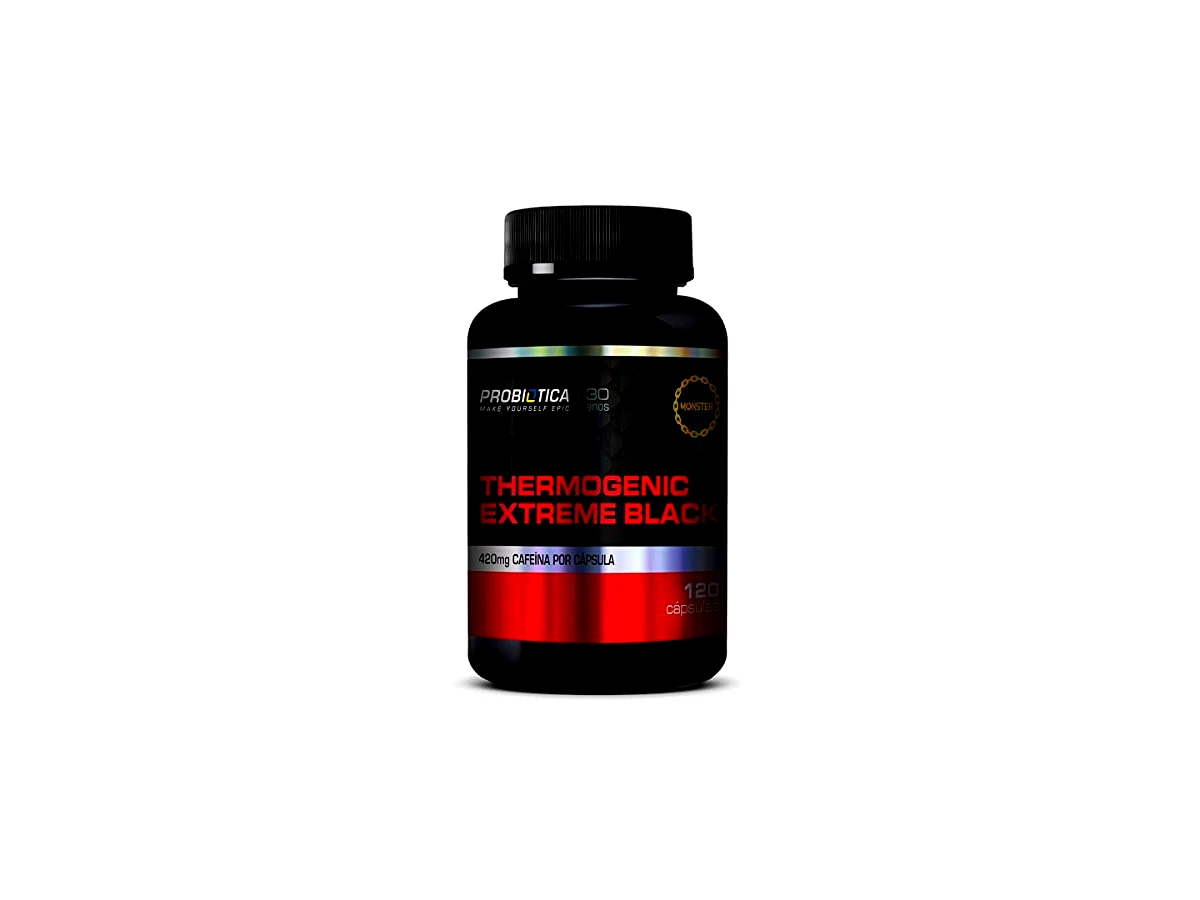 Revisão Thermogenic Extreme Black (120 Caps), Probiótica: a escolha definitiva para energia extrema em dose única