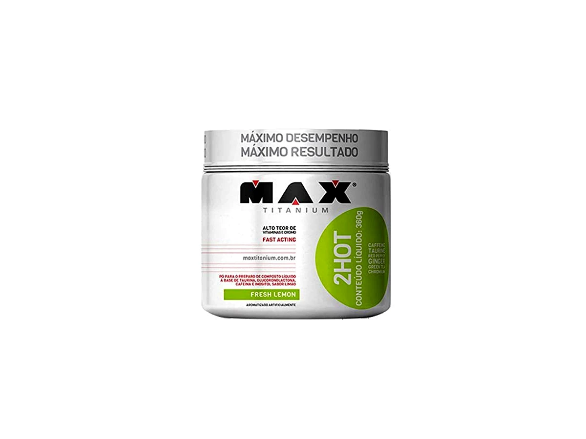 Revisão Max Titanium 2Hot Sabor Limão 360g: a escolha inteligente para quem foge da taquicardia