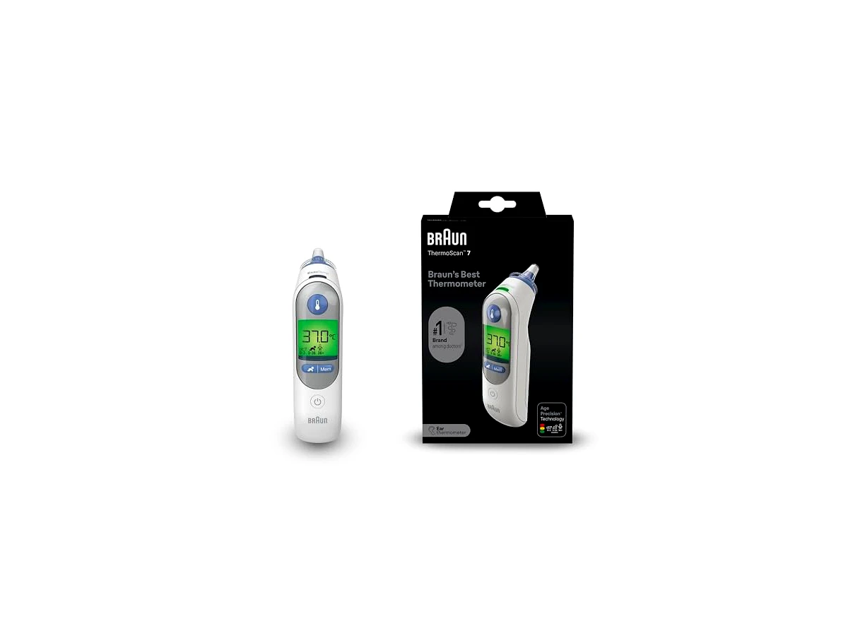 Braun ThermoScan 7 IRT6520 Termômetro de Ouvido Infravermelho com Age Precision