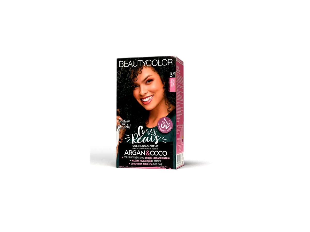 Revisão Coloração Kit BEAUTYCOLOR - 3.0 Castanho Escuro: coloração limpa, hidratante e econômica