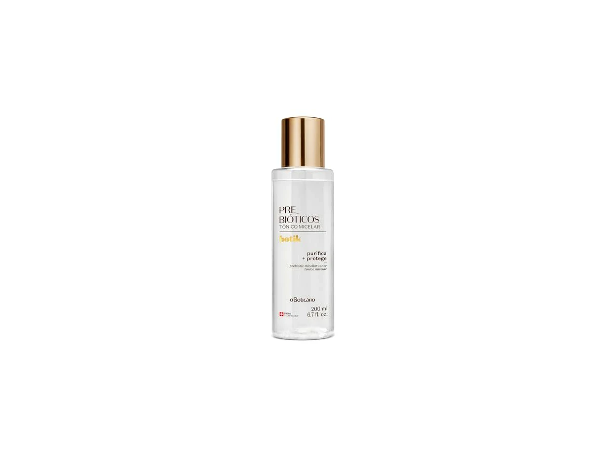 Revisão O Boticário Tônico Micelar Prebióticos + Vitamina B5 Botik 200ml: um complemento de limpeza gentil focado na barreira cutânea