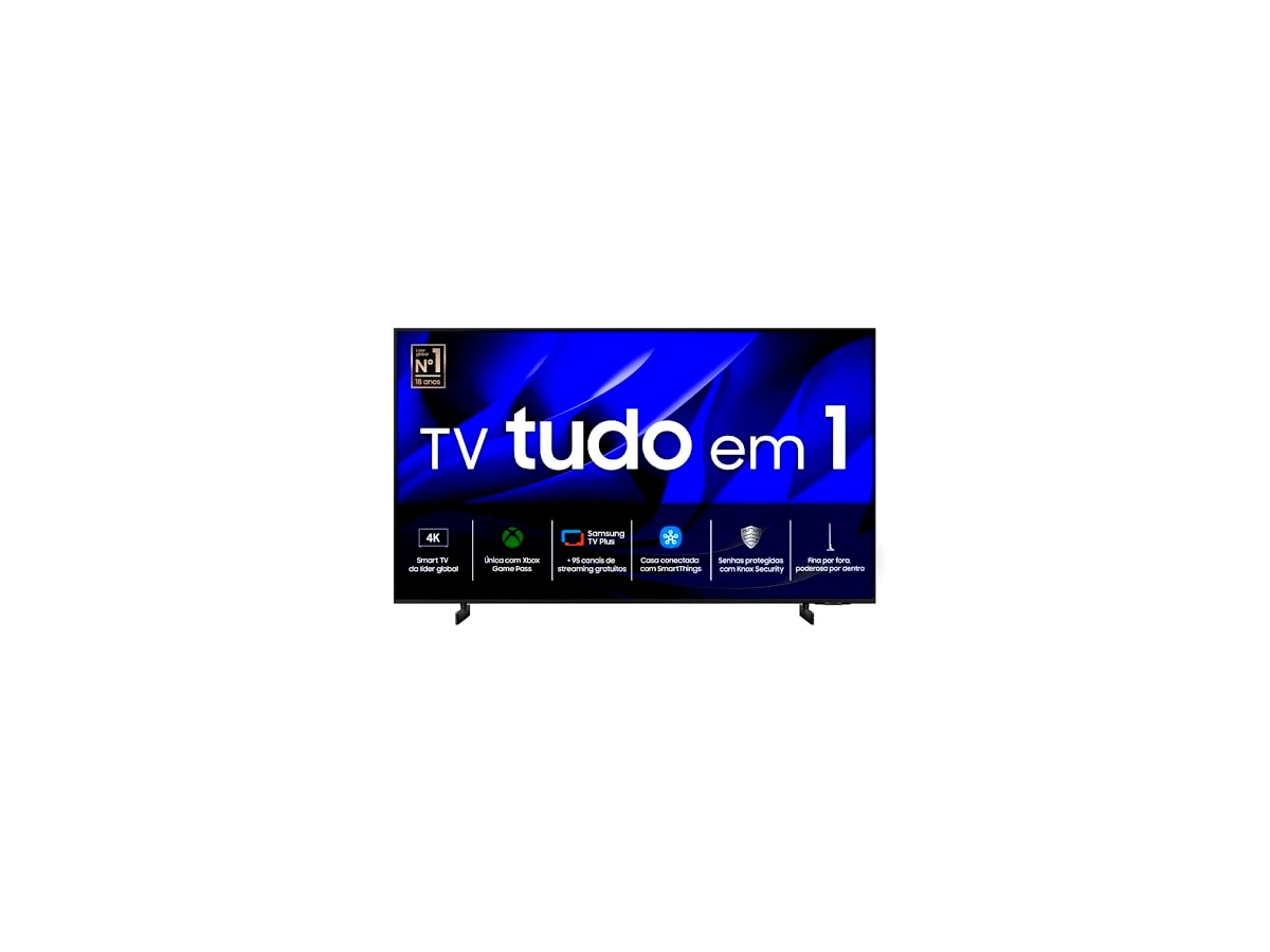 Revisão Samsung Smart TV 43" Crystal UHD 4K 43DU8000 - Painel Dynamic Crystal Color, Gaming Hub: design premium e jogos em nuvem na categoria de entrada