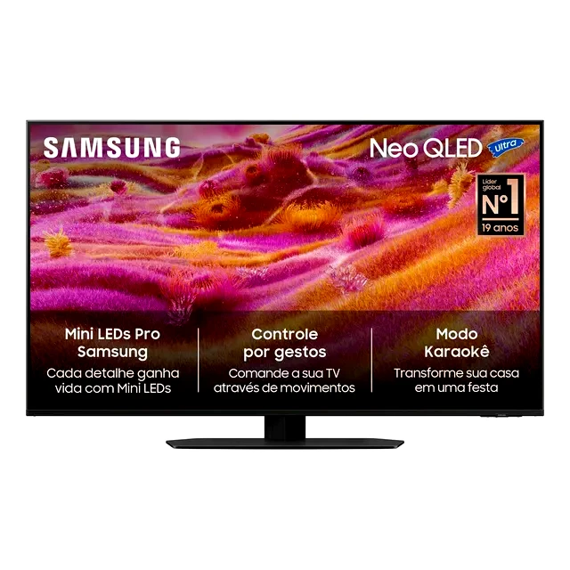 Revisão Smart TV Samsung 43" 4K Neo QLED QN43QN90FAGXZD: a melhor escolha para usar como monitor gamer e aniquilar reflexos