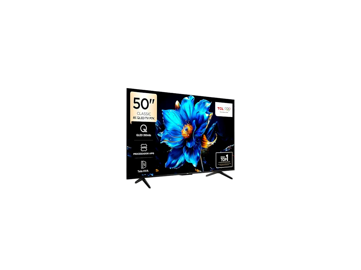 Revisão Smart TV 50" TCL 4K UHD QLED 50P7K Google TV AiPQ Google Assistente 3 HDMI: tecnologia de pontos quânticos pelo menor preço