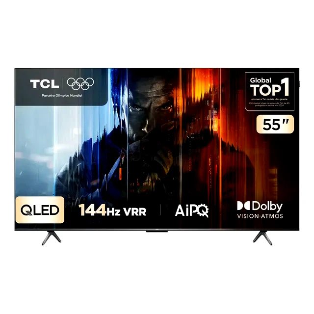Revisão Smart TV TCL 55" 4K QLED P8K: O melhor som integrado e fluidez gamer da categoria