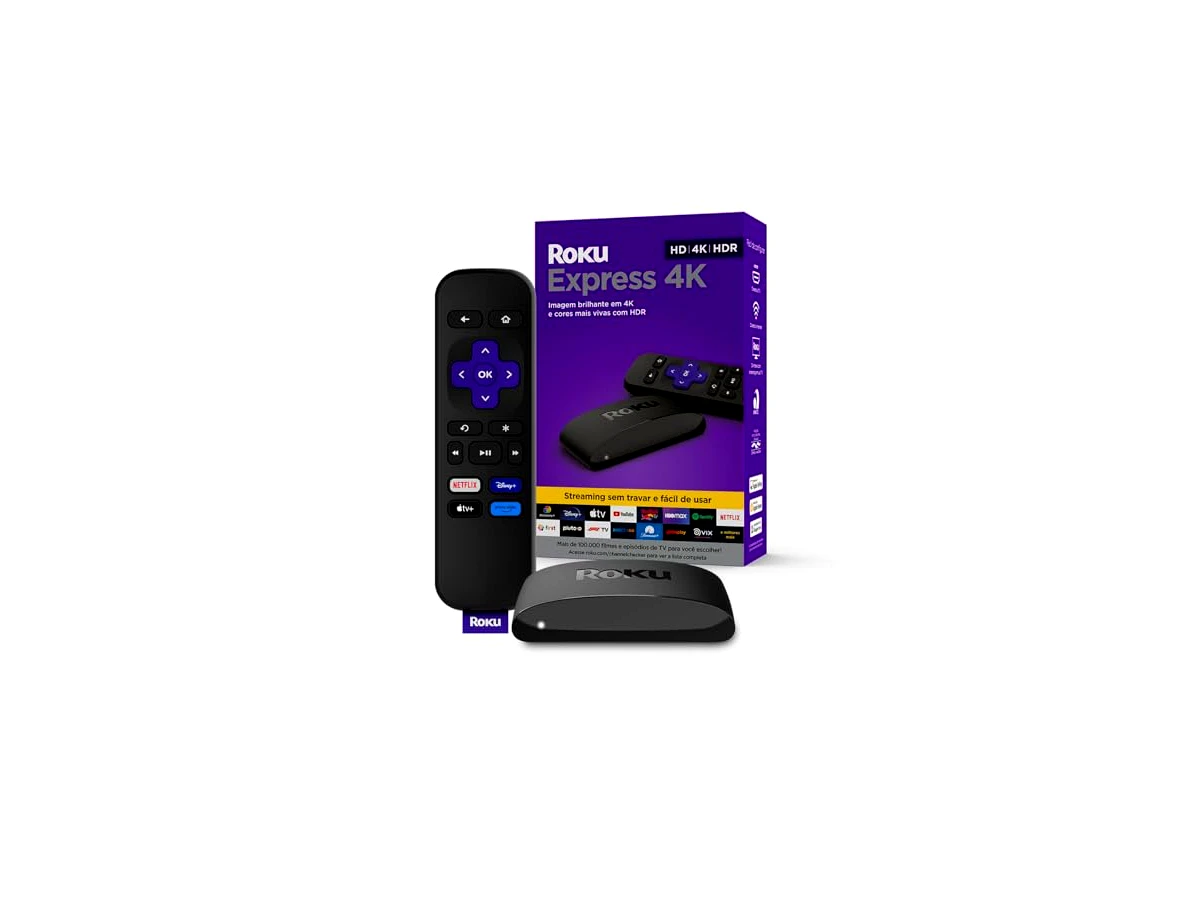 Revisão Roku Express 4K | Dispositivo de streaming para TV HD/4K/HDR compatível com Alexa, Siri e Google: a melhor porta de entrada para uma experiência simples e barata em 4K.