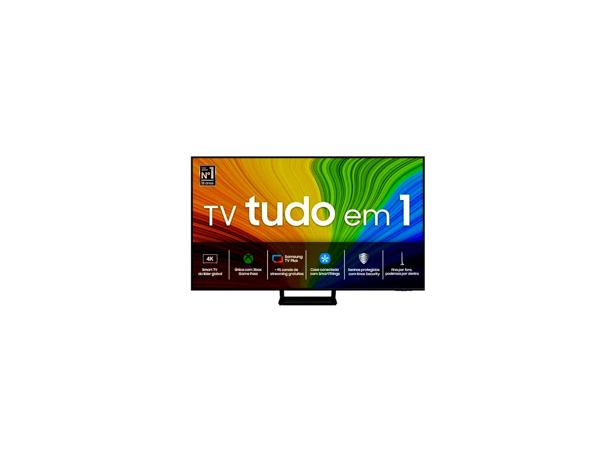 Revisão Samsung Smart TV 55" QLED 4K 55Q70D - Tecnologia de Pontos Quânticos, Upscaling 4K AI, Painel até 120Hz: a porta de entrada definitiva para a nova geração