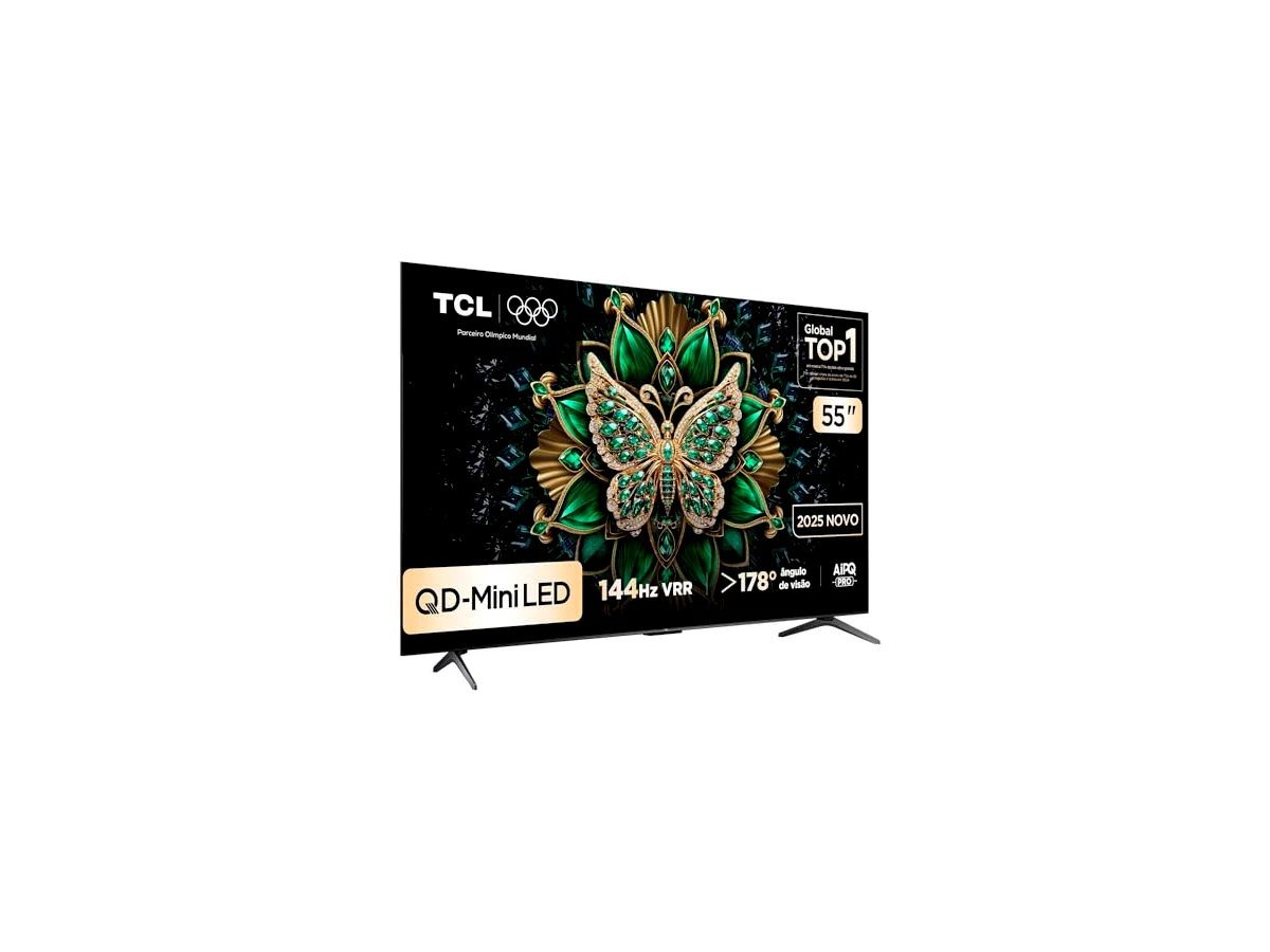 Revisão Smart TV TCL 55 Polegadas QLED Mini LED 4K C6K WiFi Bluetooth Google TV 4 HDMI 144Hz HDR10+ 55C6K: Mini LED acessível com som surpreendente e ótimo contraste