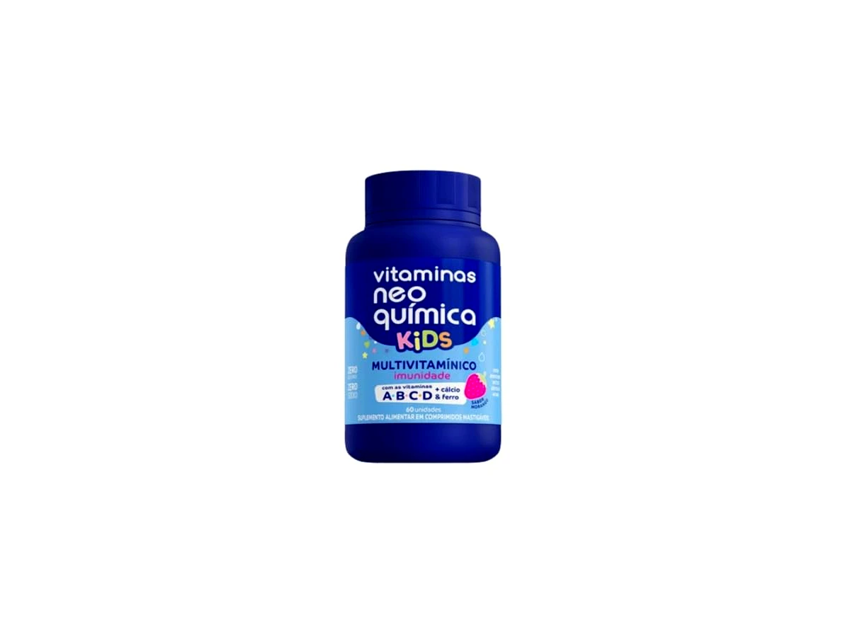 Revisão Suplemento Alimentar Kids Imunidades Vitaminas Neo Química 60 Comprimidos Mastigáveis: um multivitamínico de entrada prático e focado no custo-benefício