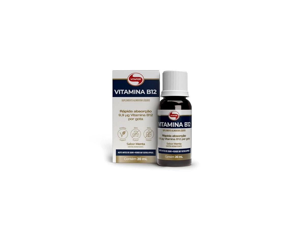 Revisão Vitamina B12 Metilcobalamina Gotas Sabor Menta - Vitafor: economia agressiva com absorção sublingual imediata