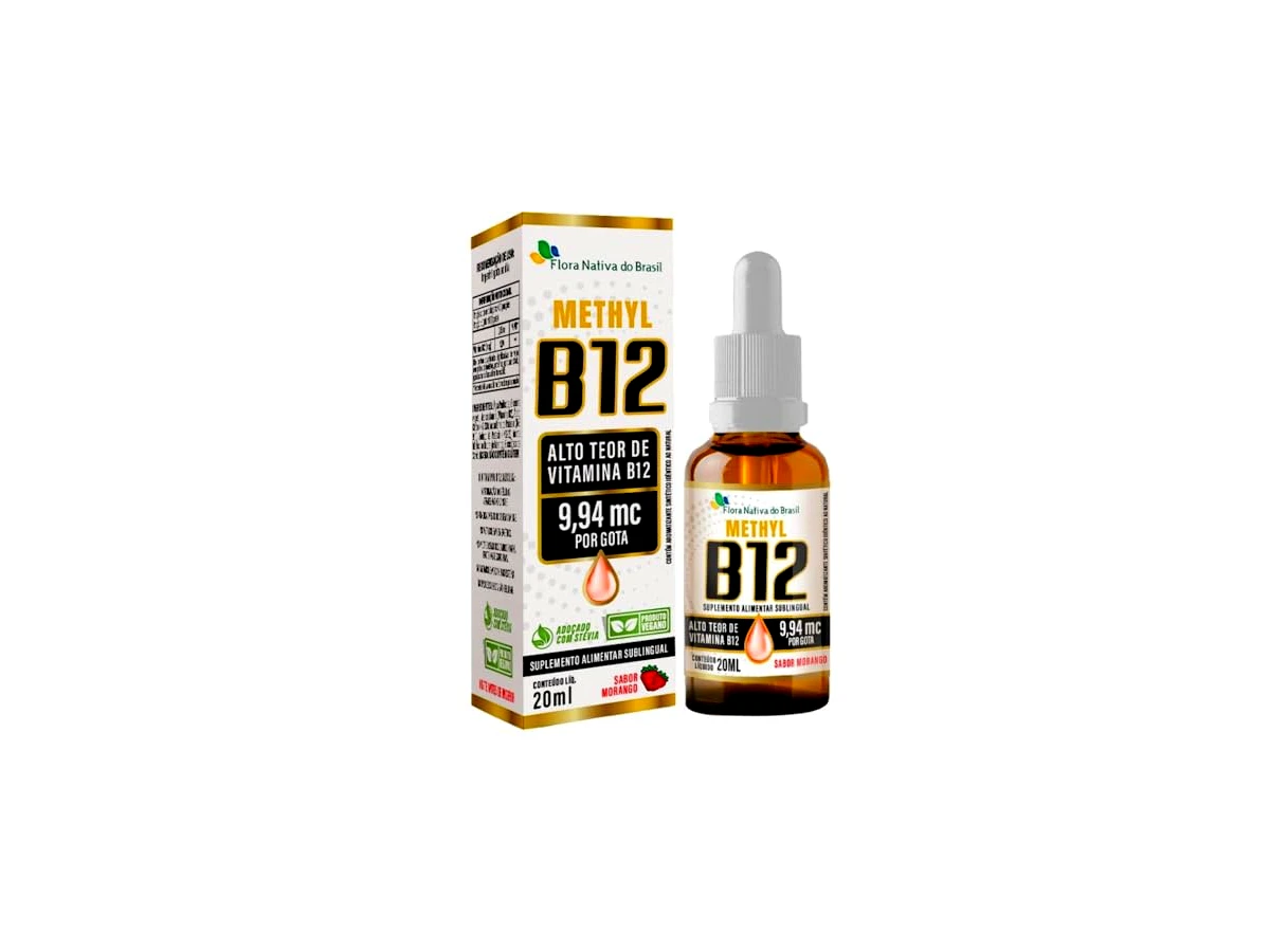 Revisão Vitamina B12 Sublingual (Metilcobalamina) Gotas Sabor Morango - Flora Nativa: a porta de entrada econômica para a suplementação líquida